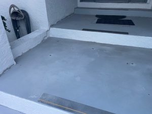 Concrete steps lifted 
