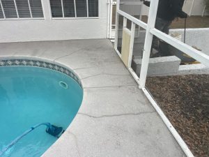 cracked concrete pool deck