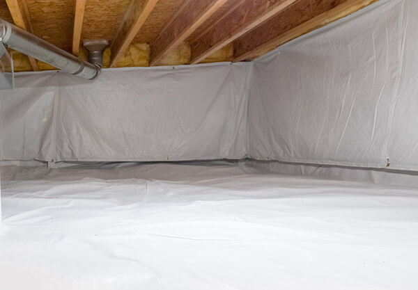 An encapsulated crawlspace done by Florida Ram Jack.
