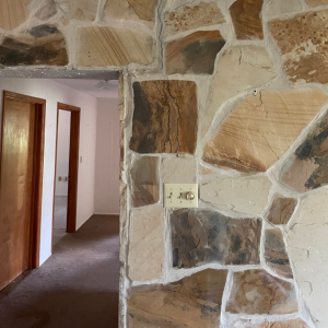 int. wall crack from sinking foundation