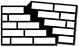 Small icon showing cracked brick wall.